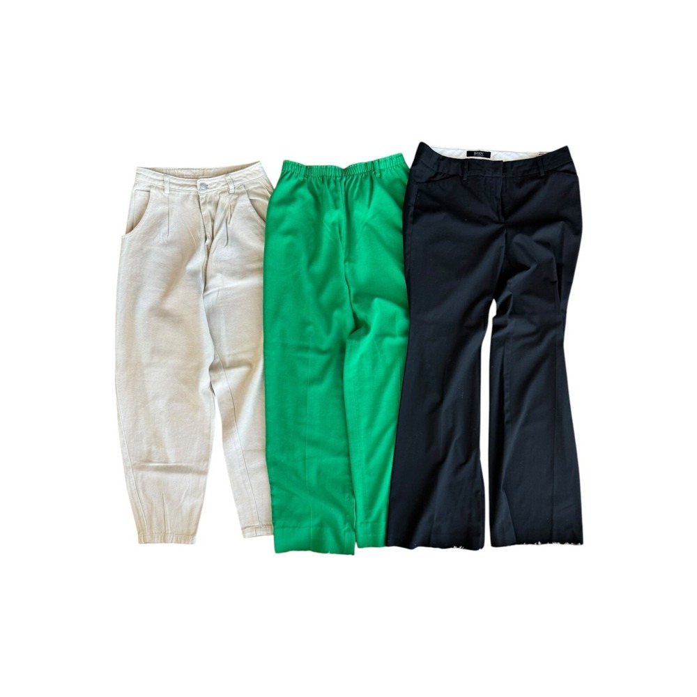 12th Tribe Victoria's Secret Womens Pants Bundle S 8 10 White Green Black Good